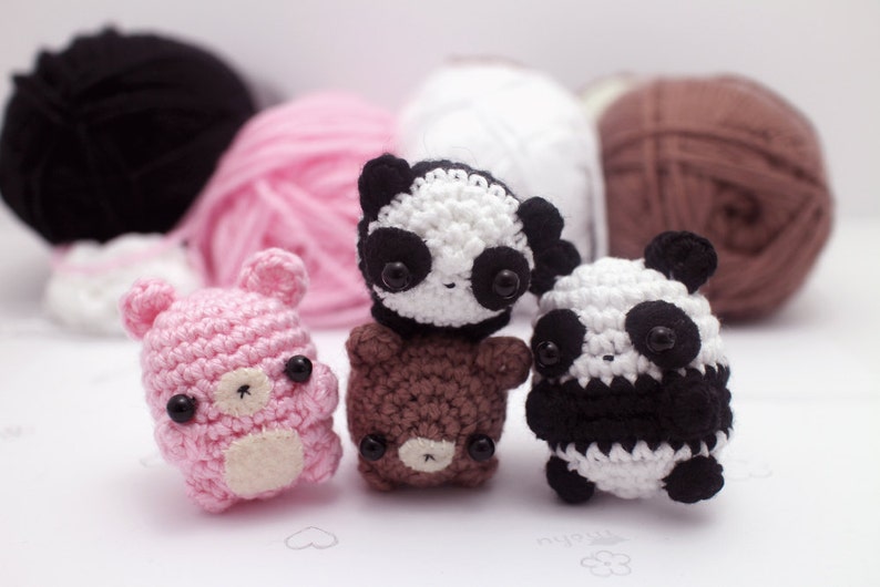crochet panda pattern - kawaii amigurumi pattern image 2