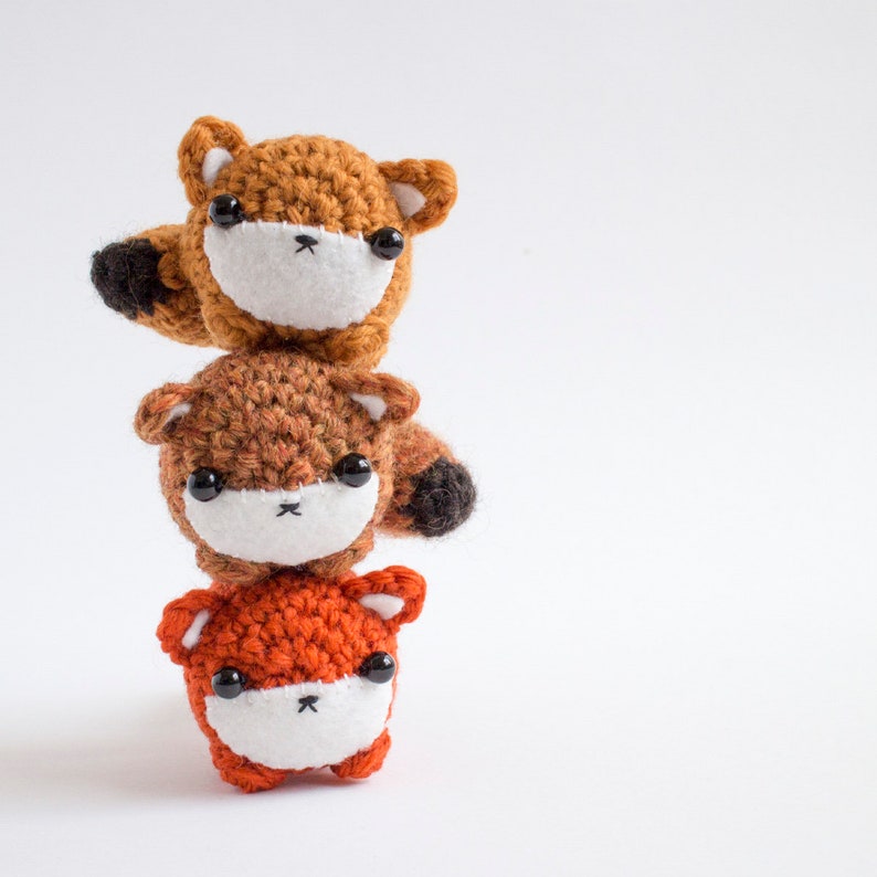 crochet fox pattern amigurumi animal downloadable pdf crochet pattern image 7