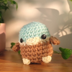 Mallard duck plushie - crochet amigurumi plush toy