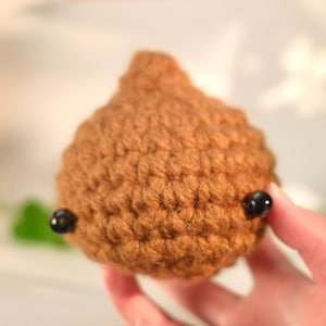 Jumbo poop plush - cute crochet poop amigurumi toy