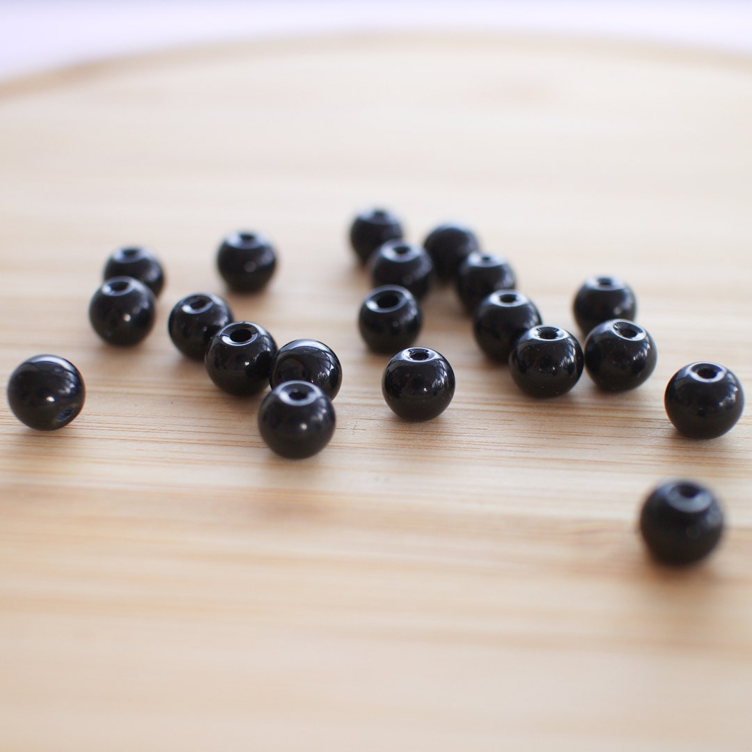 6 Mm Black Beads for Amigurumi Eyes 24 Pairs - Etsy Australia