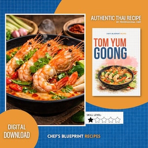 Authentic Tom Yum Goong Recipe | Spicy Thai Prawn Soup (PDF Download)