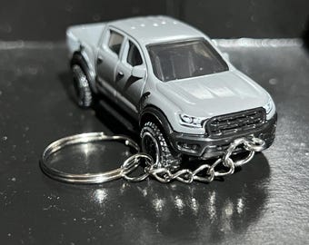 Various Ford Ranger Ute F150 Pickup Keychain Diecast Cars 1:64 Scale Key Ring Maverick Truck | Mini Gift
