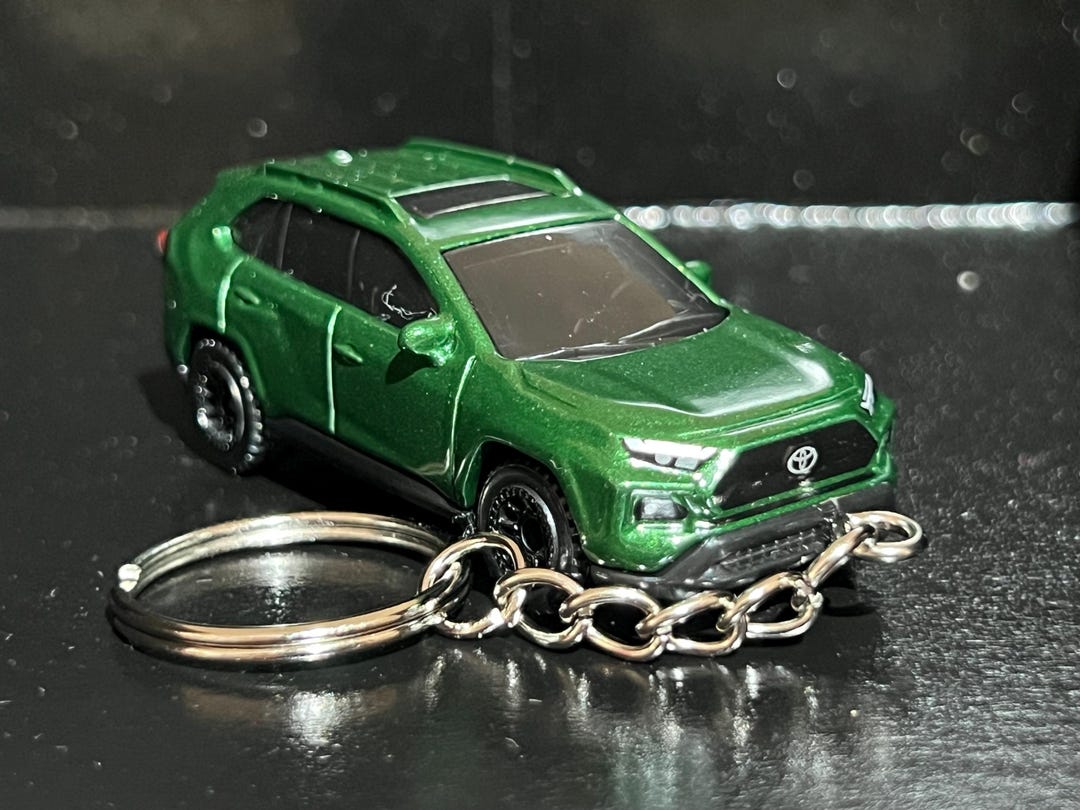 Toyota RAV4 Keychain Diecast Car 1:64 Scale Key Ring 4x4 Off-road SUV ...