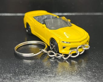 Llavero de Chevrolet Chevelle/Camaro/Stingray, coches de fundición a escala 1:64, mini llavero/regalo