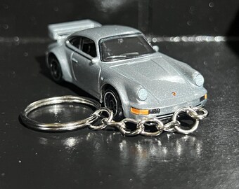 Various Vintage Porsche Keychain Diecast Car Scale Key Ring | Mini Gift
