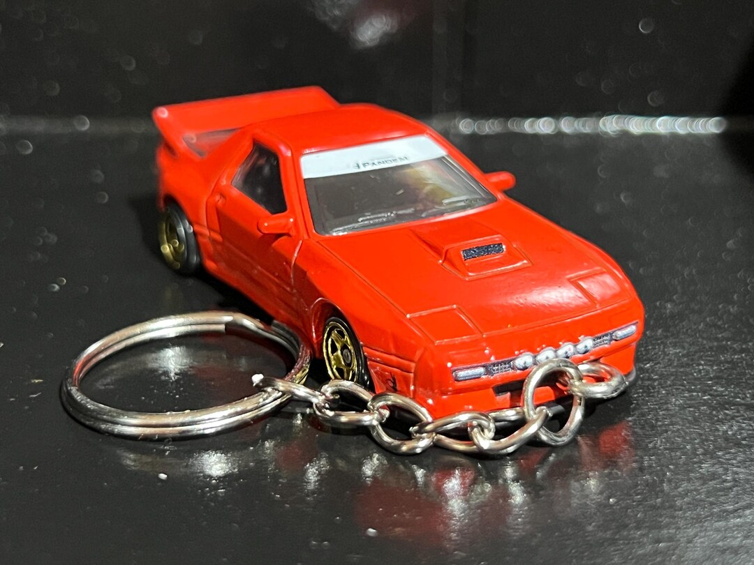 Mazda RX7 Pandem FC Coupe Rotary Keychain Diecast Car 1:64 Scale Key ...