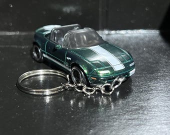 Varios llaveros Mazda MX5 Miata Convertible Coupé, coche de metal fundido a escala 1:64 / Mini regalo