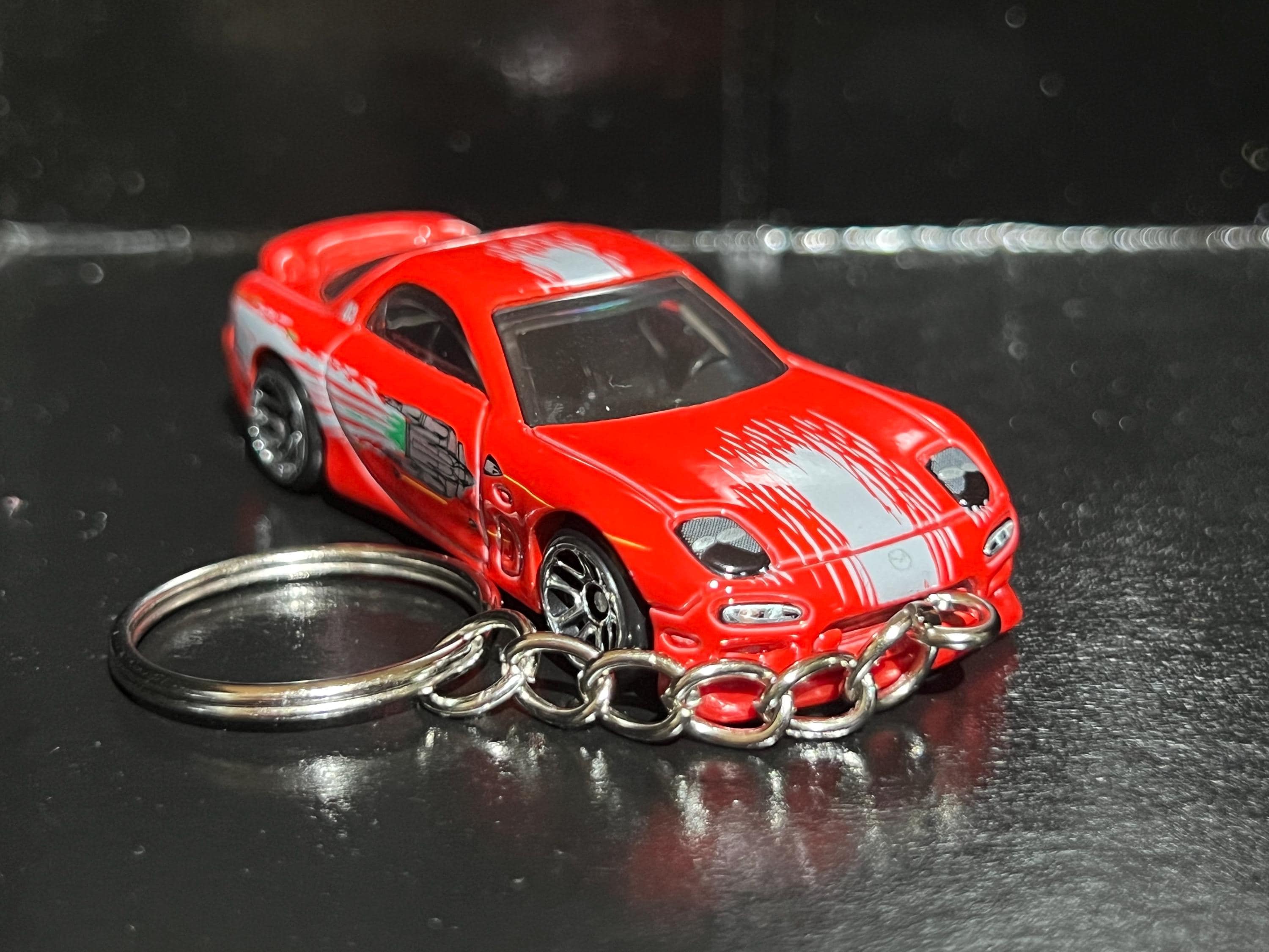 Various Mazda RX7 FD Keychain Diecast Car 1:64 Scale Key Ring | Mini ...
