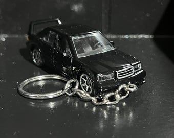 Llavero Mercedes de varios modelos de coches fundidos a presión a escala 1:64, C63, CLK63, CLA, A45, CLA45, C, Clase E, MLA 190E, regalo en miniatura.