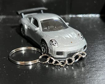 Various Modern Porsche Keychain Diecast Car 1:64 Scale Key Ring | Mini Gift