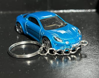 Various Alpine/Renault/Peugeot/Citroen Keychain Diecast Cars 1:64 Scale Key Ring | Mini Gift