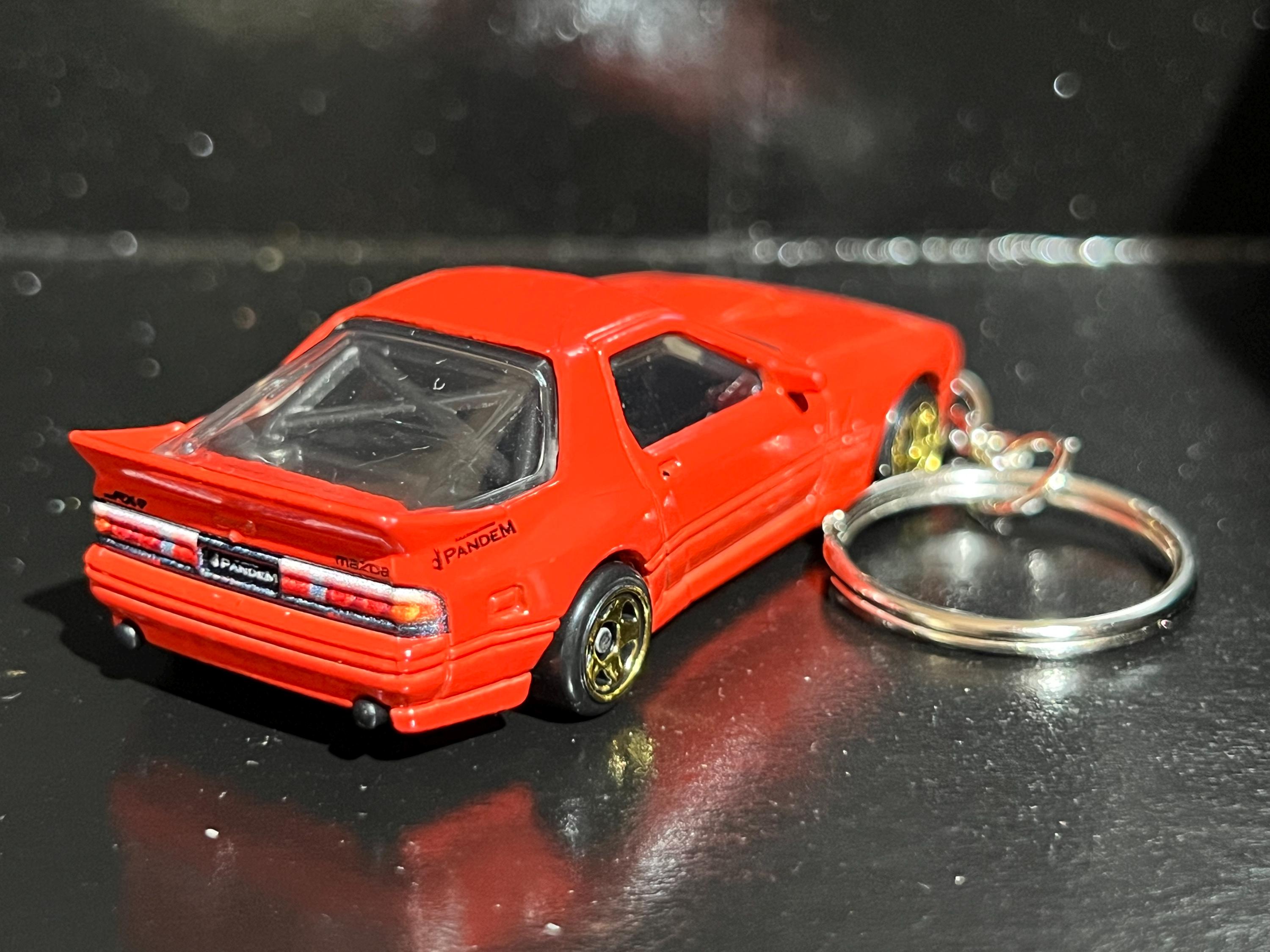 Mazda RX7 Pandem FC Coupe Rotary Keychain Diecast Car 1:64 Scale Key ...