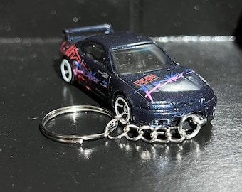 Nissan Skyline R33 GTR Keychain Diecast Car 1:64 Scale Key Ring Fast & Furious Godzilla Gojira | Mini Gift
