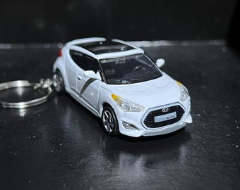 Various Hyundai/Kia Keychain Diecast Car 1:64 Scale Key Ring Veloster Stinger EV6 i30 i20 | Mini Gift
