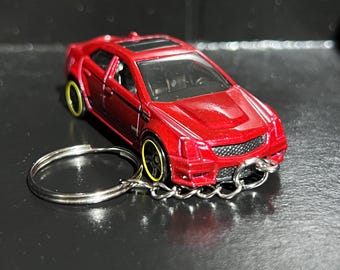 Various Cadillac CTS CT5 Escalade Keychain Diecast Cars 1:64 Scale Key Ring | Mini Gift