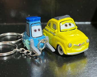 Llavero de la película Cars Mini Racers con personajes de la película Luigi Guido, escala 1:100, Disney Pixar/Mini regalo