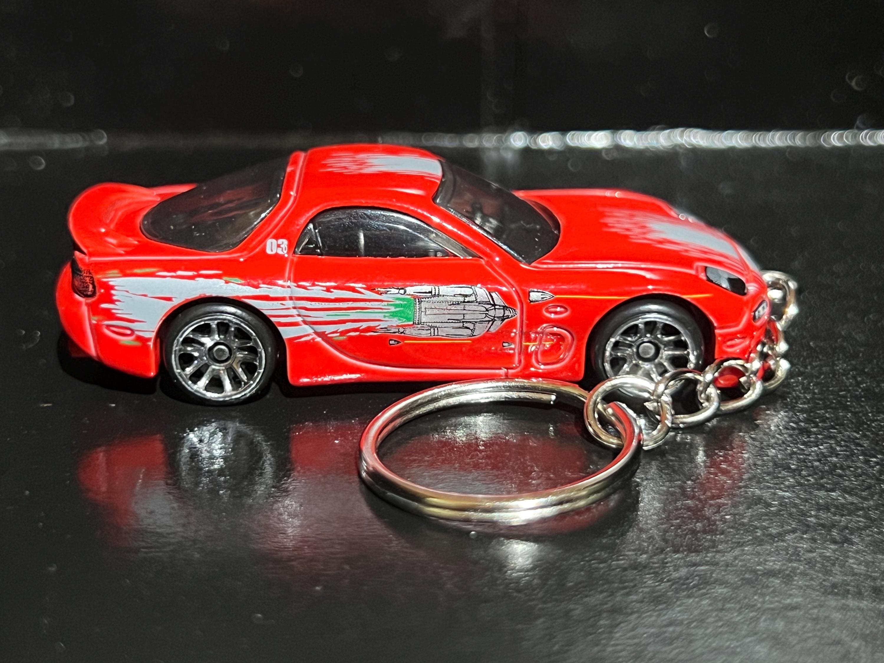 Various Mazda RX7 FD Keychain Diecast Car 1:64 Scale Key Ring | Mini ...