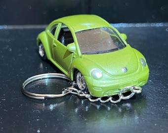 Various VW Volkswagen Beetle Keychain Diecast Cars 1:64 Scale Key Ring Buggy | Mini Gift