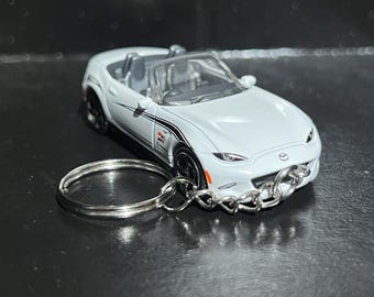 Various Mazda MX5 Miata Convertible Coupe Keychain Diecast Car 1:64 Scale Key Ring | Mini Gift