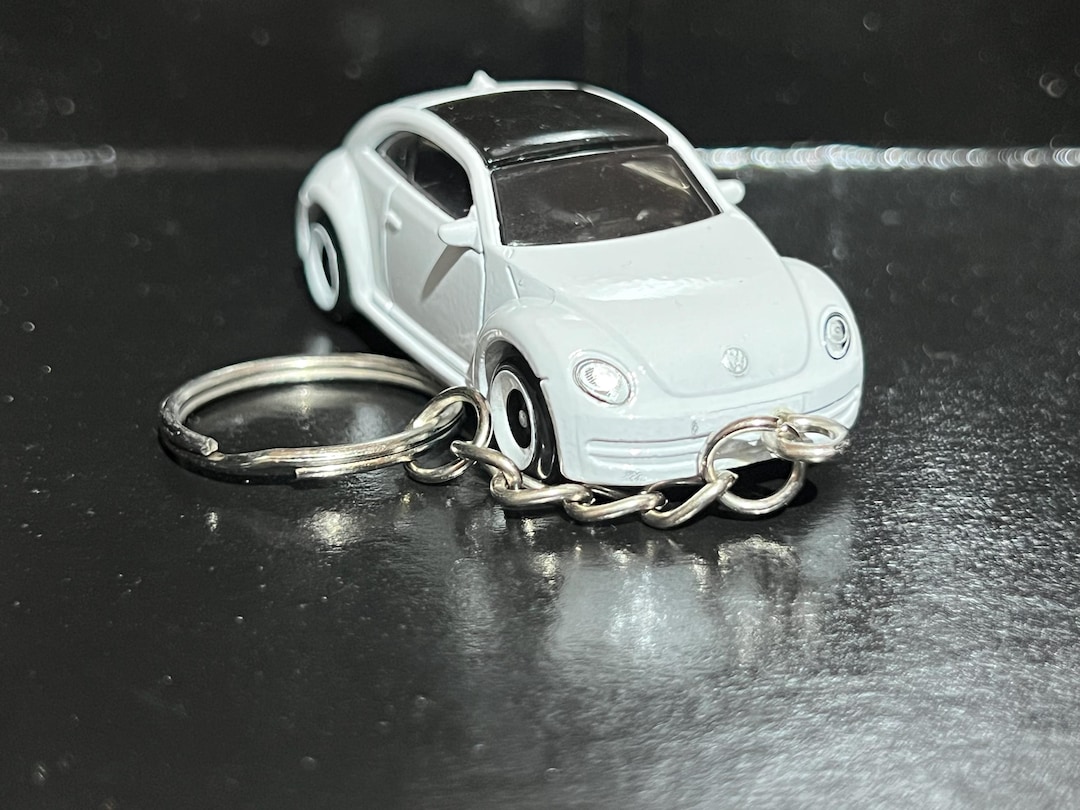Various VW Volkswagen Beetle Keychain Diecast Cars 1:64 Scale Key Ring ...