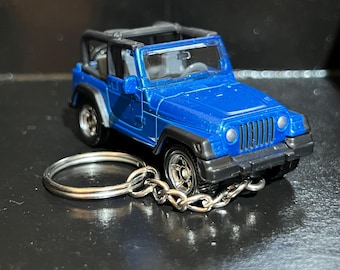 Various Jeep Wrangler Rubicon Keychain Diecast Car 1:64 Key Ring Cherokee SRT Trackhawk Wagoneer Wrangler Gladiator Rubicon | Mini Gift