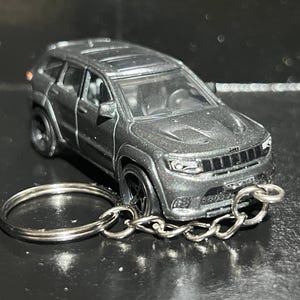 Llavero Jeep Grand Cherokee Trackhawk, coche fundido a presión, escala 1:64, llavero/mini regalo