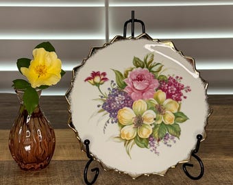 Royal Crown Floral Plate
