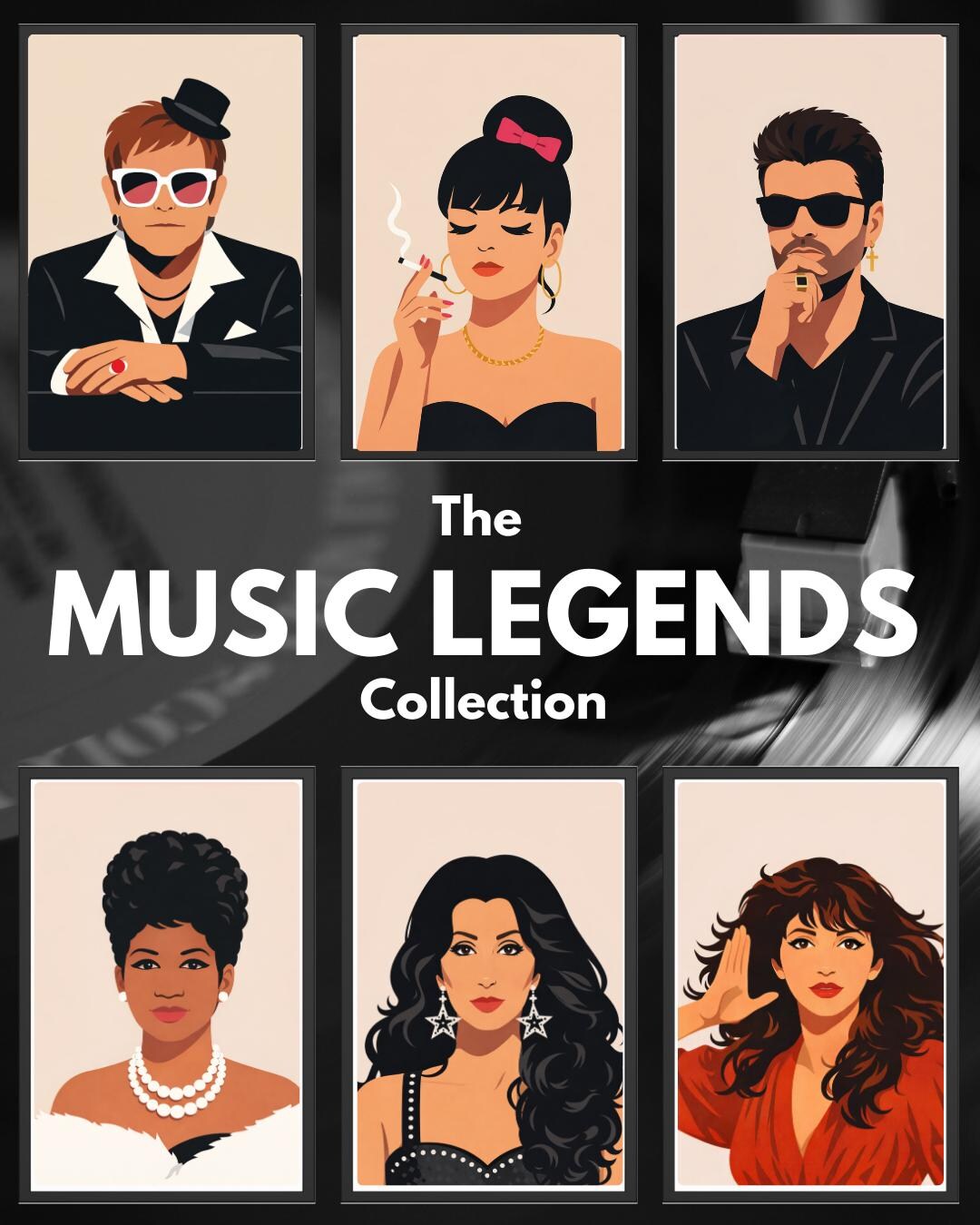 Legends Musicians Music Legends Collection Printable Poster Bundle | Iconic Musicians ...