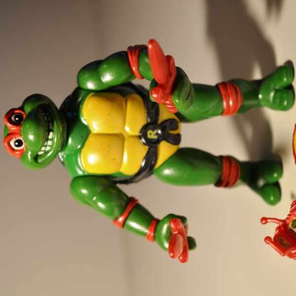 Teenage Mutant Ninja Turtles Toon Raphael 1993 Action Figure Near Complete