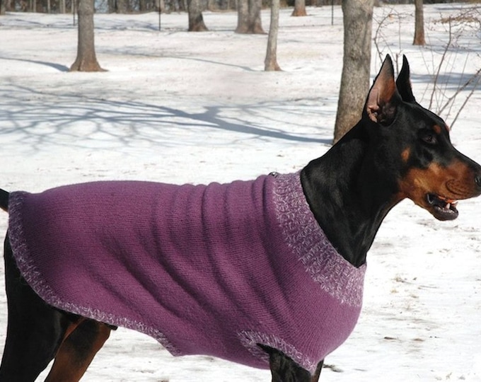 Knitting Pattern for XL Dog Sweater XL Felted Dog Sweater Etsy