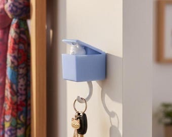 Lindo llavero de gato emergente – Montaje en pared interactivo – Archivo STL para impresión 3D