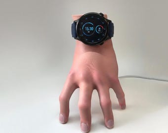 Soporte de mano para reloj inteligente, soporte para reloj, soporte para Apple Watch, archivo STL impreso en 3D, decoración de mano helada, descarga digital.