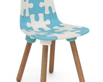 Diseño de silla rompecabezas para niños (archivo STL) - Plantilla de impresión 3D para muebles de diseño - Descarga digital - Habitación infantil moderna - Silla rompecabezas DIY