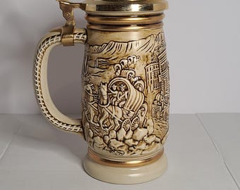 Vintage 1987 Ltd.Edition Avon The Goldrush Ceramic Beer Stein