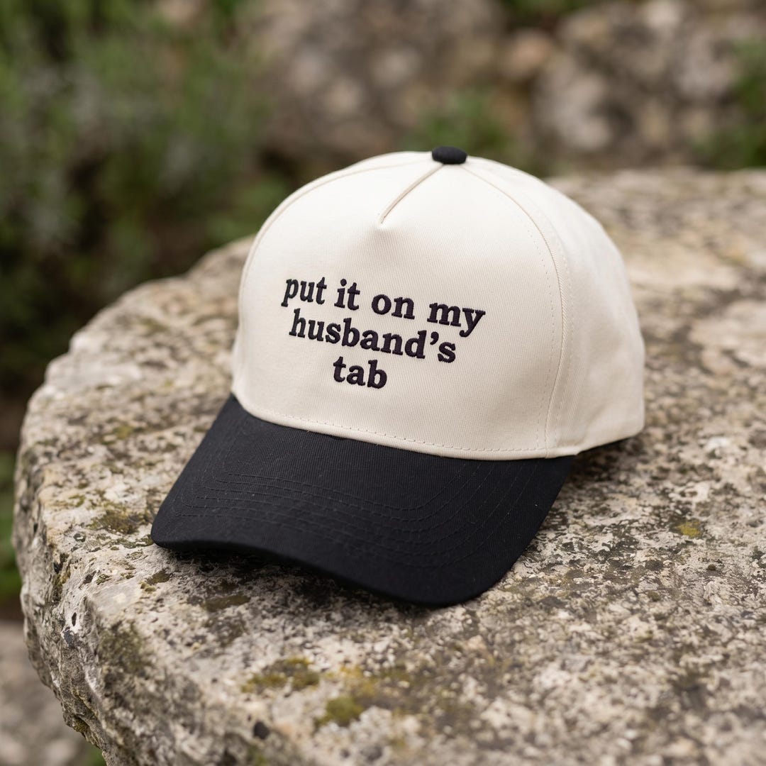 Put It on My Husband’s Tab Hat, 5 Panel Two Tone Snapback, Trendy ...
