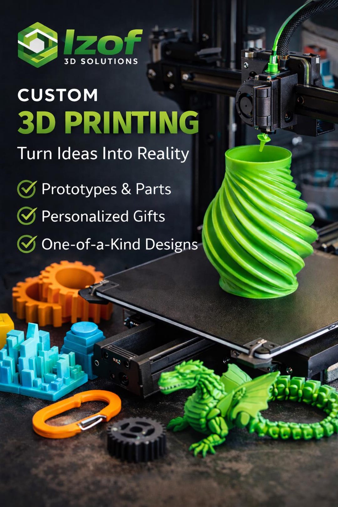 Custom 3D Print by Izof 3D Solutions - Etsy