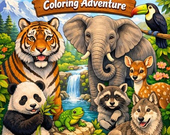 26 pages of Wildlife coloring