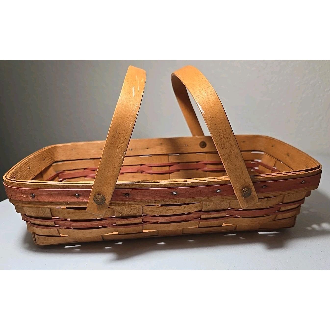 ロンガバーガー♪1997年製 Longaberger (1995-1999 Baskets Longaberger In Basket Day Mothers 小物入れ