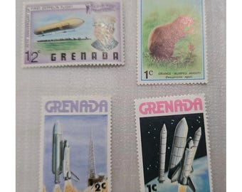 Colección de 4 sellos postales de Granada de 1978