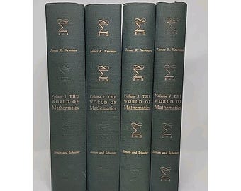 The World Of Mathematics, 4 Vol Set, 1956, Simon & Schuster