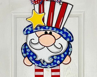 Uncle Sam Door Hanger, Patriotic Door Hanger, Summer Door Hanger, 4th of July Decor