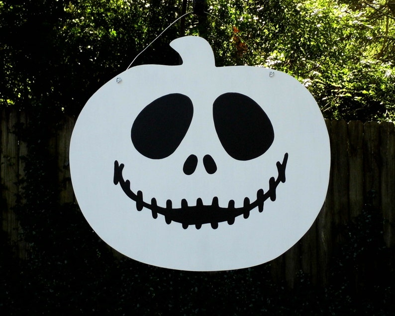 Jack Skellington Door Hanger Halloween Door Hanger Christmas Etsy
