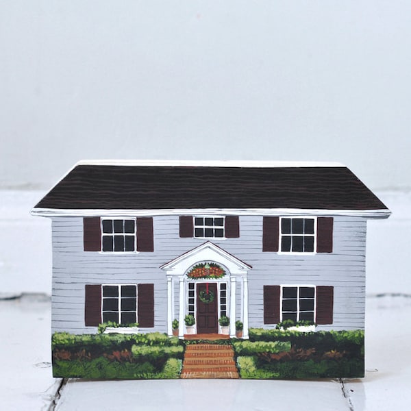 Painted Wooden Block Etsy