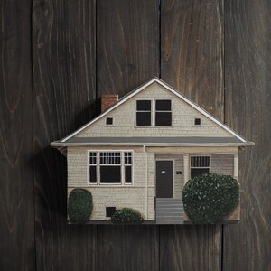 Wooden miniature house, hand painted wooden house, miniature houses, houses, personalized, house miniaturized, miniature house, personalised
