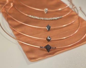 Custom Copper Tiaras - Handmade - Shield Your Chakras w an Intention Tiara