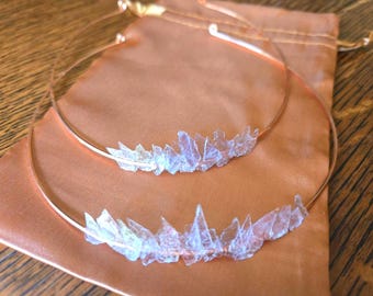 Copper Tiara - Rare Purple Mica Lepidolite - Handmade - Shield Your Chakras w an Intention Tiara