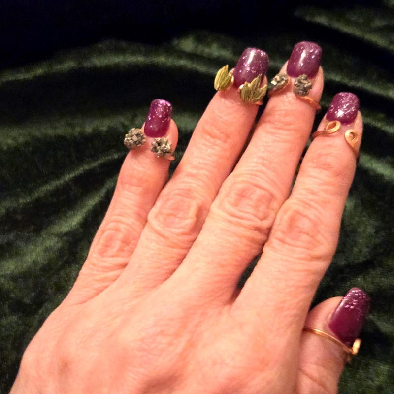 Copper Wired Stone Ring - Etsy