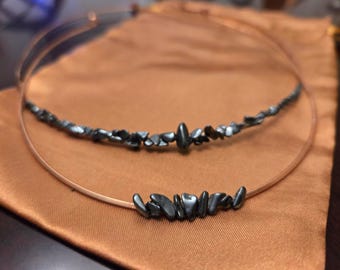 Copper Tiara - Blue Apatite - Handmade - Shield Your Chakras w an Intention Tiara