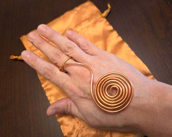Copper Palm Spiral (Palm Ring) Handmade